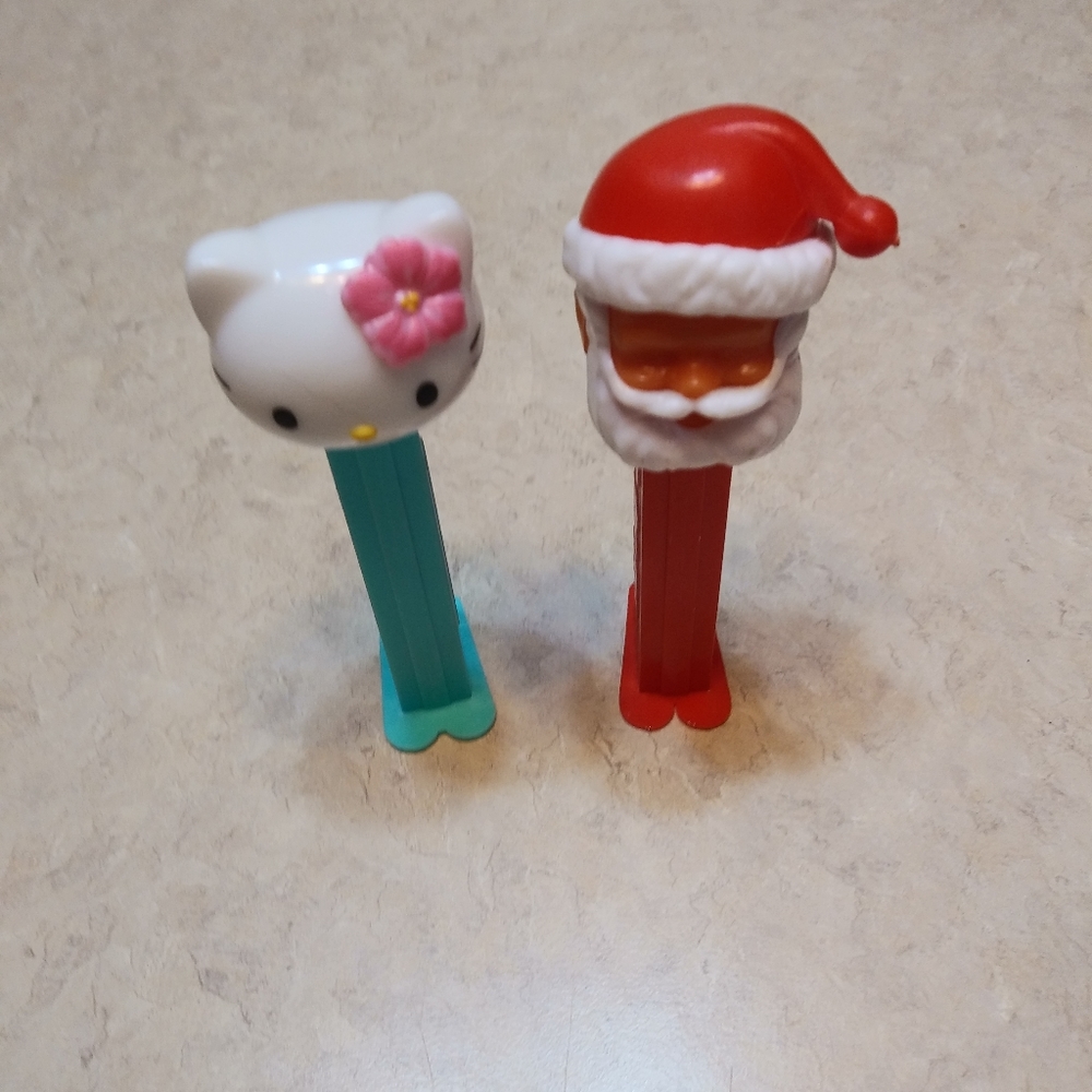 Pez for collectors!  Santa & Hello Kitty